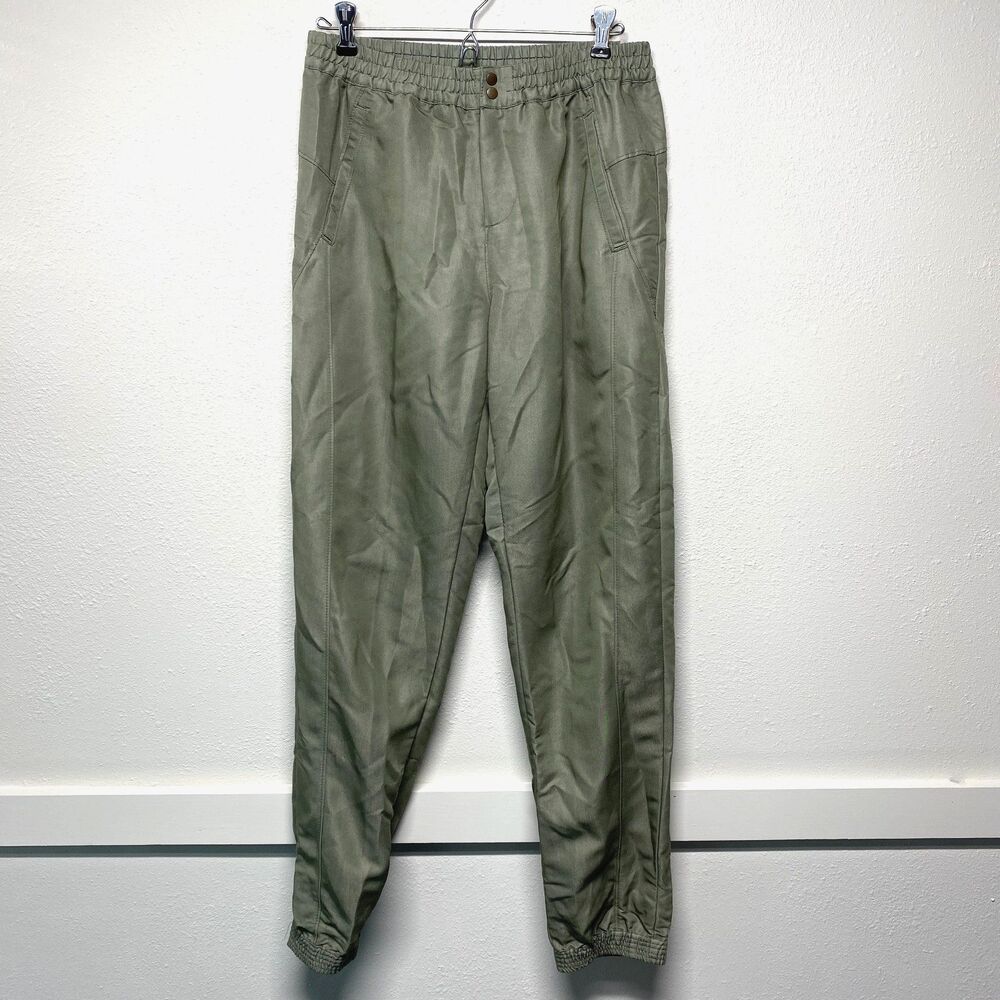 Nanette Lepore Womens Green Elastic Waist Casual Joggers Womens Size 2